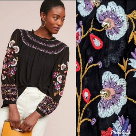 Anthropologie Tops - Anthropologie Akemi + Kin Louise embroidered top